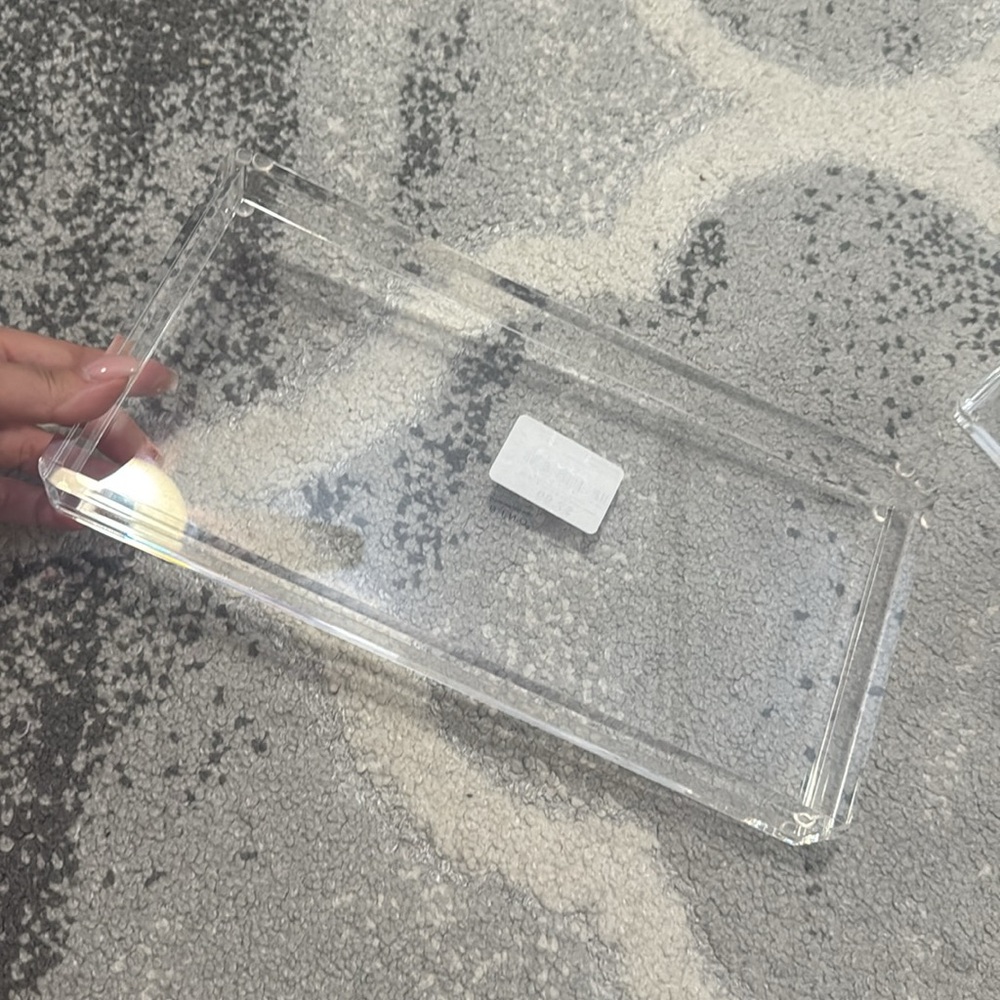 Clear Acrylic Bathroom Organizer Set - Picture 2 of 6